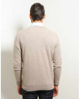 Cashmere V-neck sweaters Beige Men