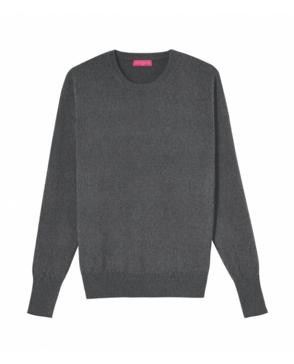 Heren Kasjmier Trui ronde kraag antraciet Heren Kasjmier Trui ronde kraag antraciet