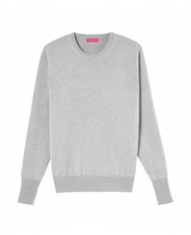 Maglia girocollo in Cashmere Grigio chiaro da Uomo
