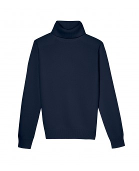 Свитер с высоким воротником из кашемира- мужской Кобальт