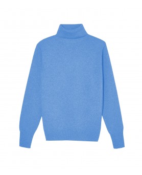 Cashmere turtleneck sweater Ice blue men