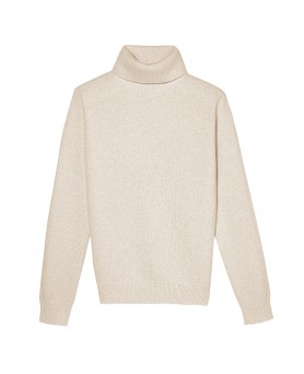 Cashmere turtleneck sweater Beige men