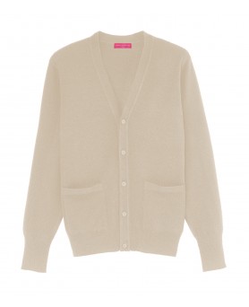 Beige cashmere vest for men