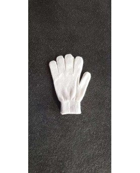 Weißen Kaschmirhandschuhen