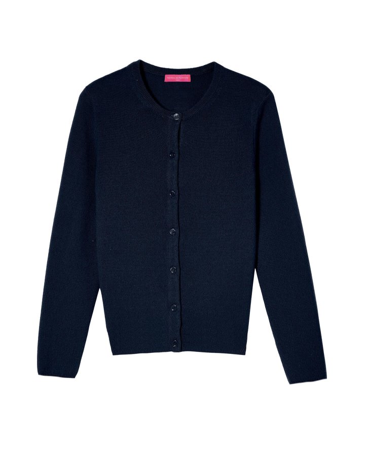 Cardigan aus Marineblauem Kaschmir für Damen