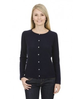 Navy Blue Cashmere Cardigan for Women