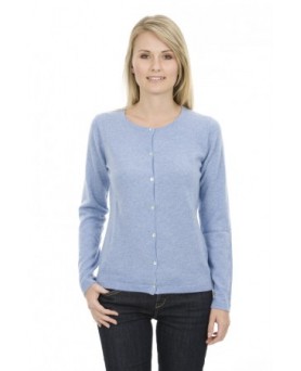 Women's Tranquil Blue Cashmere Cardigan