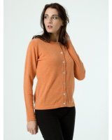 Kasjmier cardigan orangeade | Hermine de Pashmina