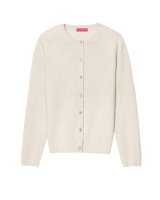 Cardigan in cachemire beige per donna