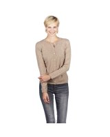 Beige Kasjmier Cardigan voor Dames