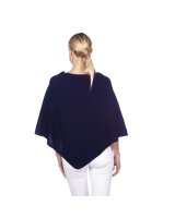 Marineblauwe poncho kasjmier | Hermine de Pashmina