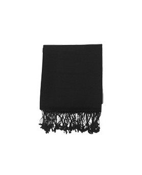 zwarte kasjmier en zijden pashmina