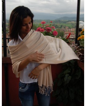 Pashmina ultra-weich Kaschmir Beige