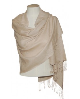 Pashmina ultra-weich Kaschmir Beige