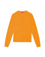 Kasjmier vest met V kraag Orangeade