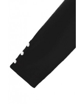 Maglione Tunisino in Cashmere Nero per donna