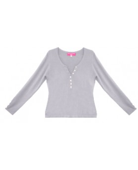Light Grey Cashmere Tunisian Sweater