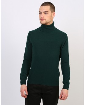 Cashmere turtleneck sweater Dark green men