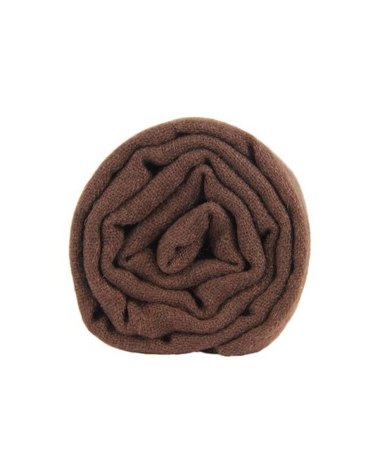 Pashmina Himalayan en Cachemire Marron foncé