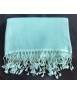 luxe hemelsblauwe kasjmier en zijden pashmina