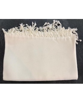 witte kasjmier en zijden pashmina