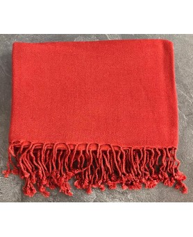 luxe Bordeaux kasjmier en zijden pashmina