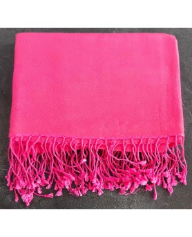 luxe roze kasjmier en zijden pashmina