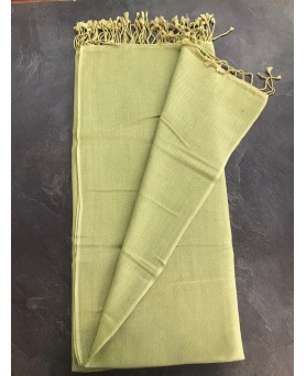 luxury light green cashmere and silk pashmina