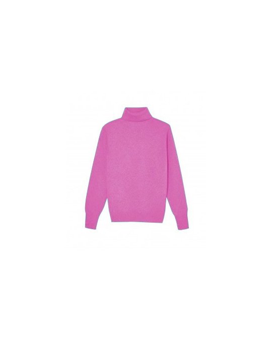 ALYKI – Maglia Nana a collo alto porpora in lana e cashmere a coste - The  Dressing Screen