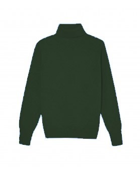 Cashmere turtleneck sweater Dark green men