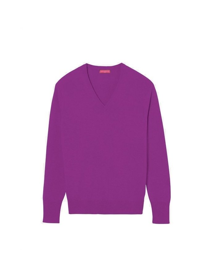 Maglia con scollo a V in Cashmere Vegas da Uomo