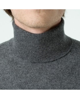 Cashmere turtleneck sweater Anthracite men