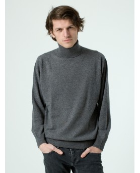 Cashmere turtleneck sweater Anthracite men