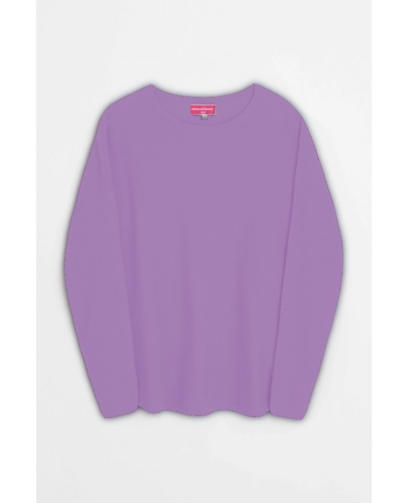 Lavender Oversized Boat Neck Cashmere Sweater Lavender Oversized Boat Neck Cashmere Sweater