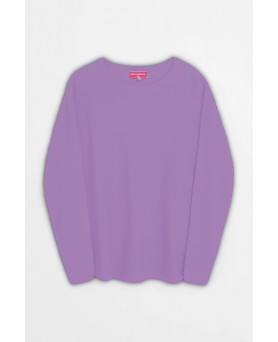 Lavender Oversized Boat Neck Cashmere Sweater