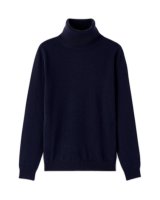 Dolcevita in cachemire blu navy per donna