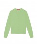 Gilet con scollo a V in cachemire verde paradiso per donna