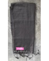 Pashmina grijs zwart | Hermine de Pashmina