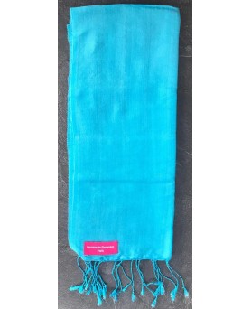 Pashmina en eau de soie Turquoise