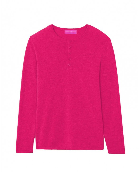 Raspberry Tunisian Cashmere Sweater