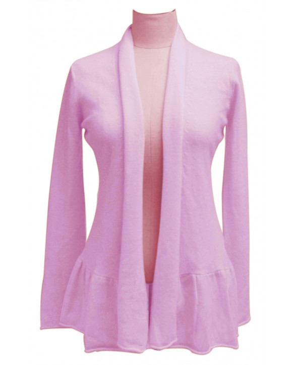 Cardigan Froufrou in Light Pink Cashmere