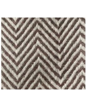 Pashmina in Cashmere a Motivo Chevron Marrone Chiaro a Righe