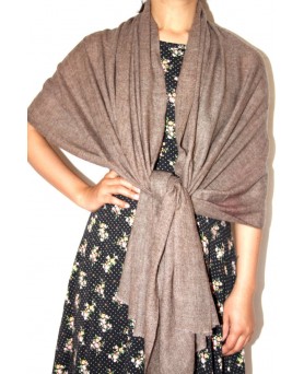 Himalaya-Kaschmir-Pashmina in Mittelbeige