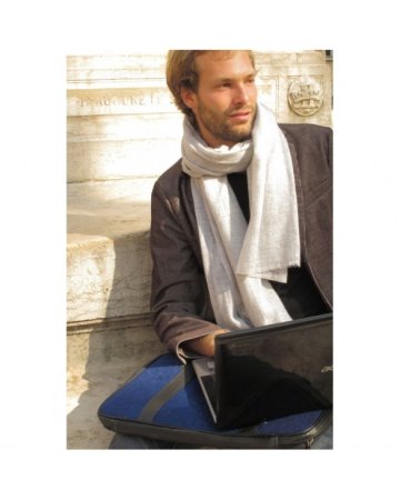 Pashmina aus reinem Kaschmir Elfenbein