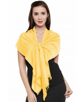 Hellgelben Reinen Kaschmir-Pashmina