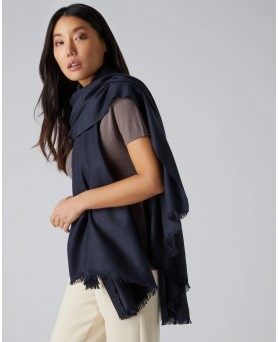 Marineblauen Reinen Kaschmir-Pashmina