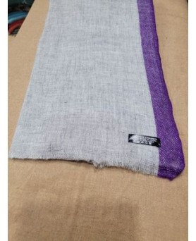 Kasjmier Himalaya Pashmina met paarse band