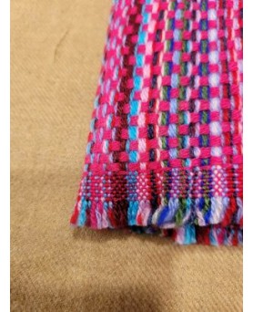 Fuchsia Kasjmier Kruis Pashmina