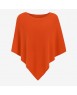 Poncho Orange inferno en cachemire