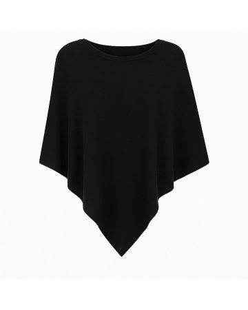 Poncho Noir en cachemire